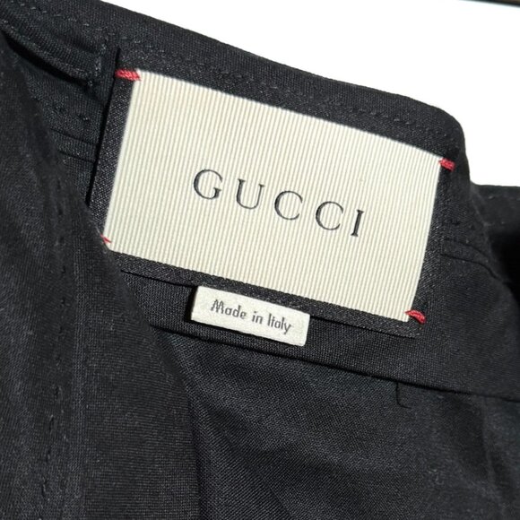 Gucci 2016 Black Trousers With Ruffle Accent - Picture 6 of 8